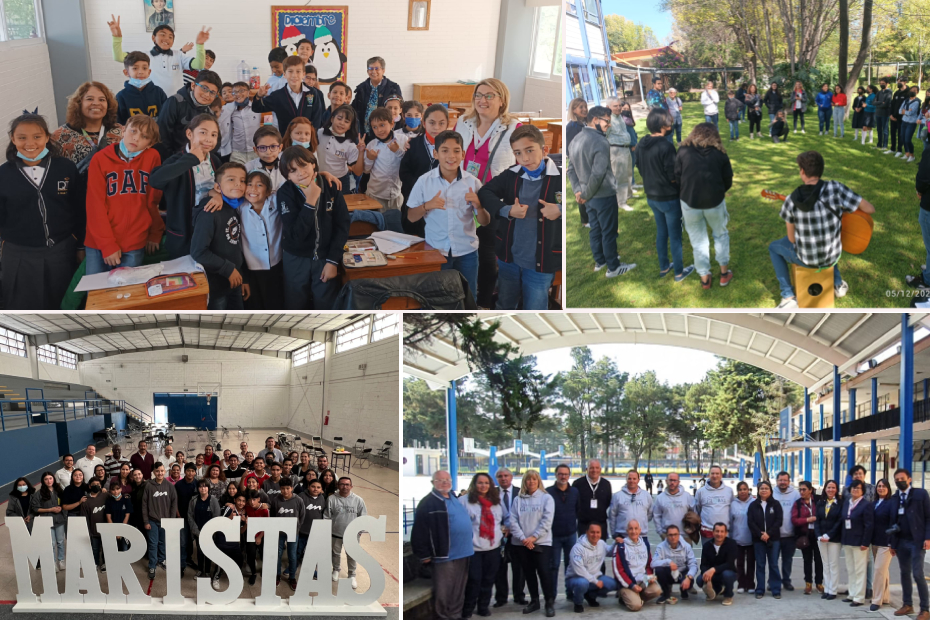 Participantes do Encontro da Rede Global Champagnat visitam escolas no México
