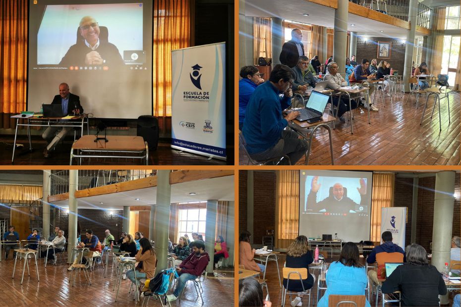 Conversación y presentación de Champagnat Global a directivos maristas de Chile en formación