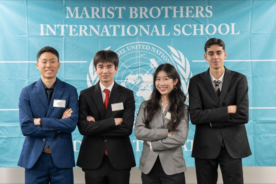 Marist Brothers International School (Japon) présente à la 27e édition de la simulation annuelle des Nations Unies